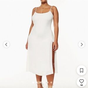 Wilfred Affogato White Midi Dress Size 4